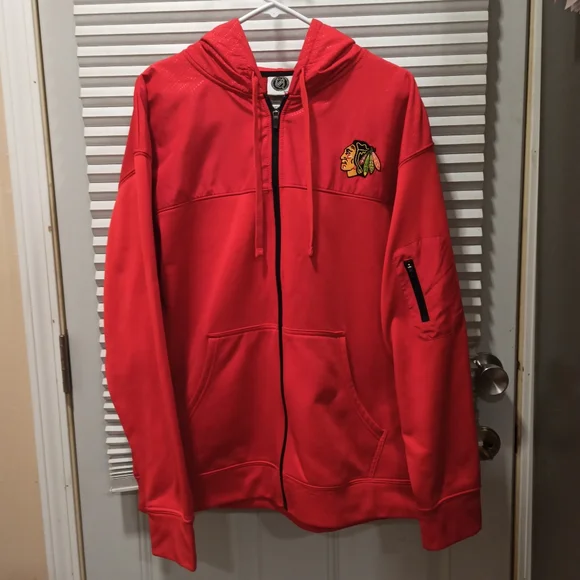 NHL Chicago black Hawks pullover sweater hoodie - Picture 1 of 9